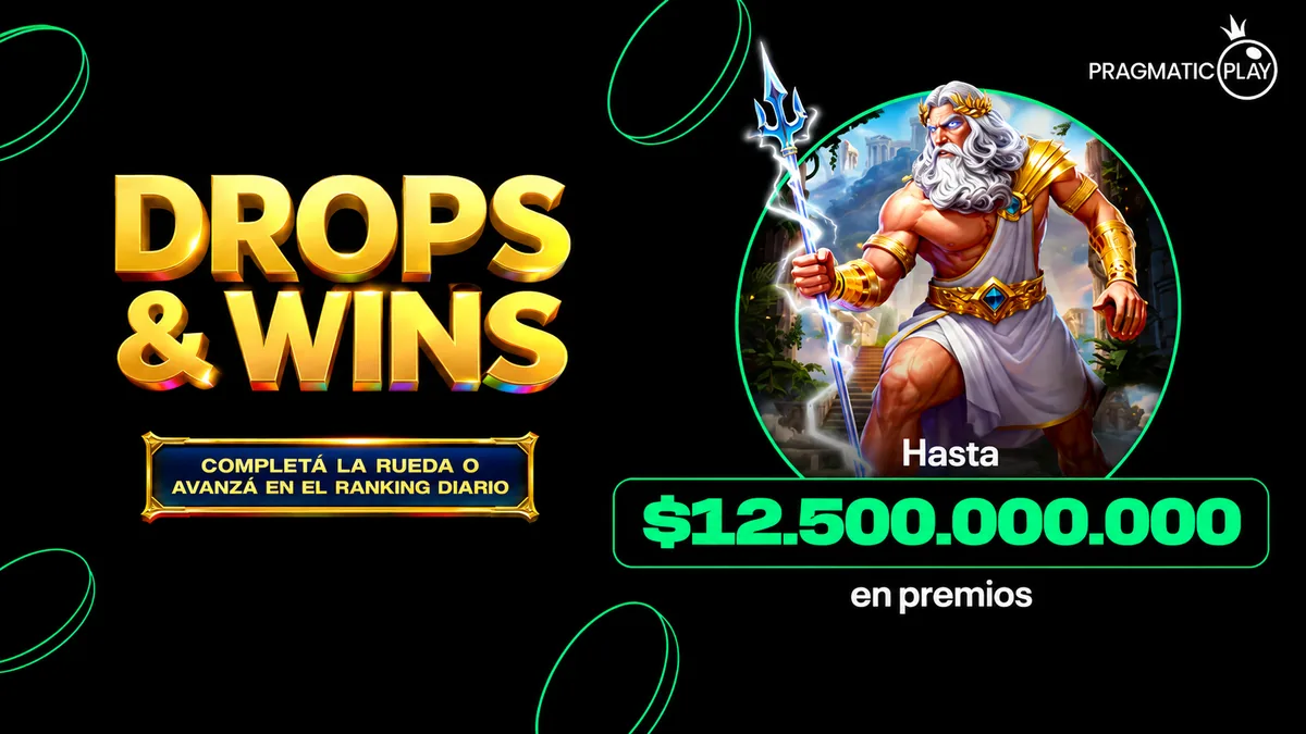 Drops & Wins de Pragmatic Play con hasta $12.500.000.000 en premios en bplay