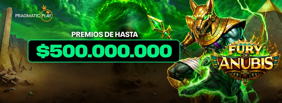 Fury of Anubis de Pragmatic Play con premios de hasta $500.000.000 en bplay